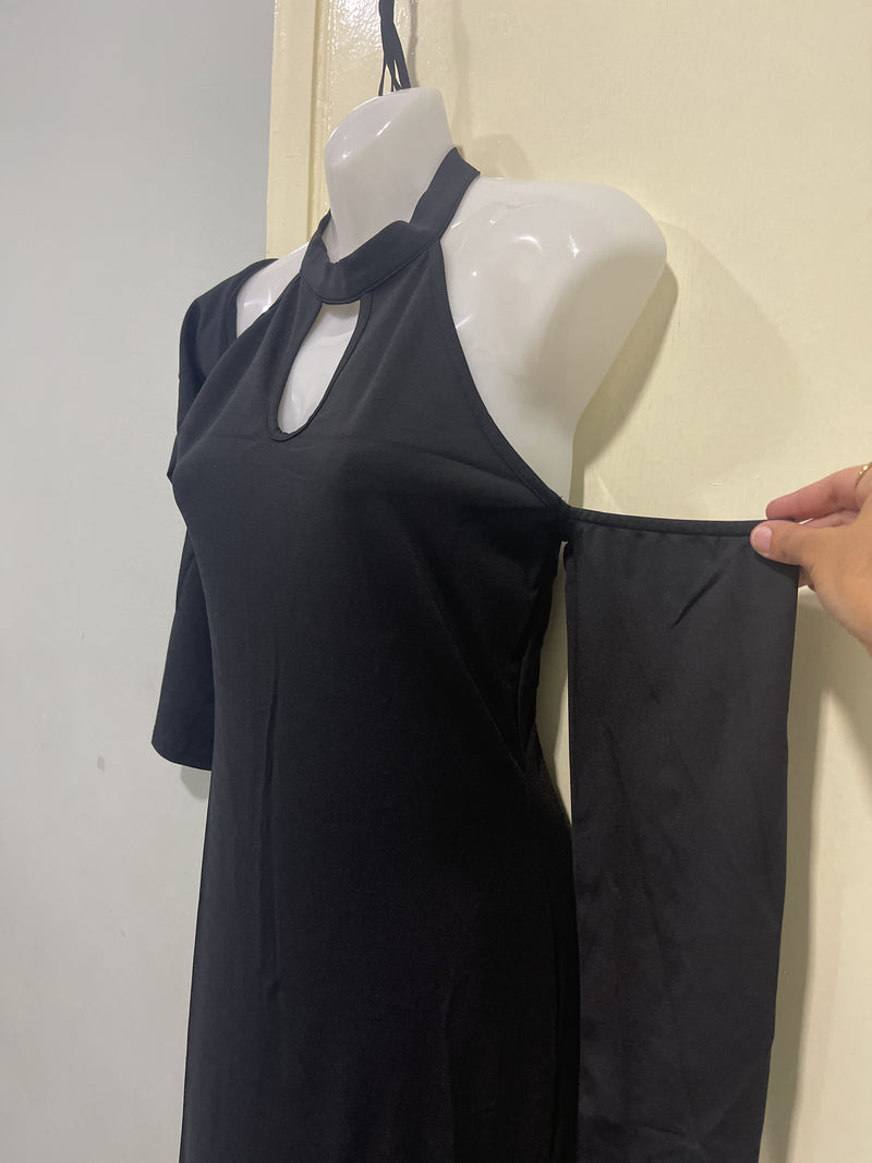 Elegant Black Evening Gown S5085853 - TUZZUT Qatar Online Shopping