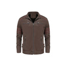 Men Leather Motorcycle Biker Jacket   TZ1108 - TUZZUT Qatar Online Shopping
