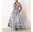 Women's Summer New Top Long Half Skirt Set    B-312623 - TUZZUT Qatar Online Shopping