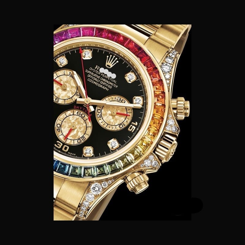 Luxury Daytona Rainbow Watch W0077 - TUZZUT Qatar Online Shopping