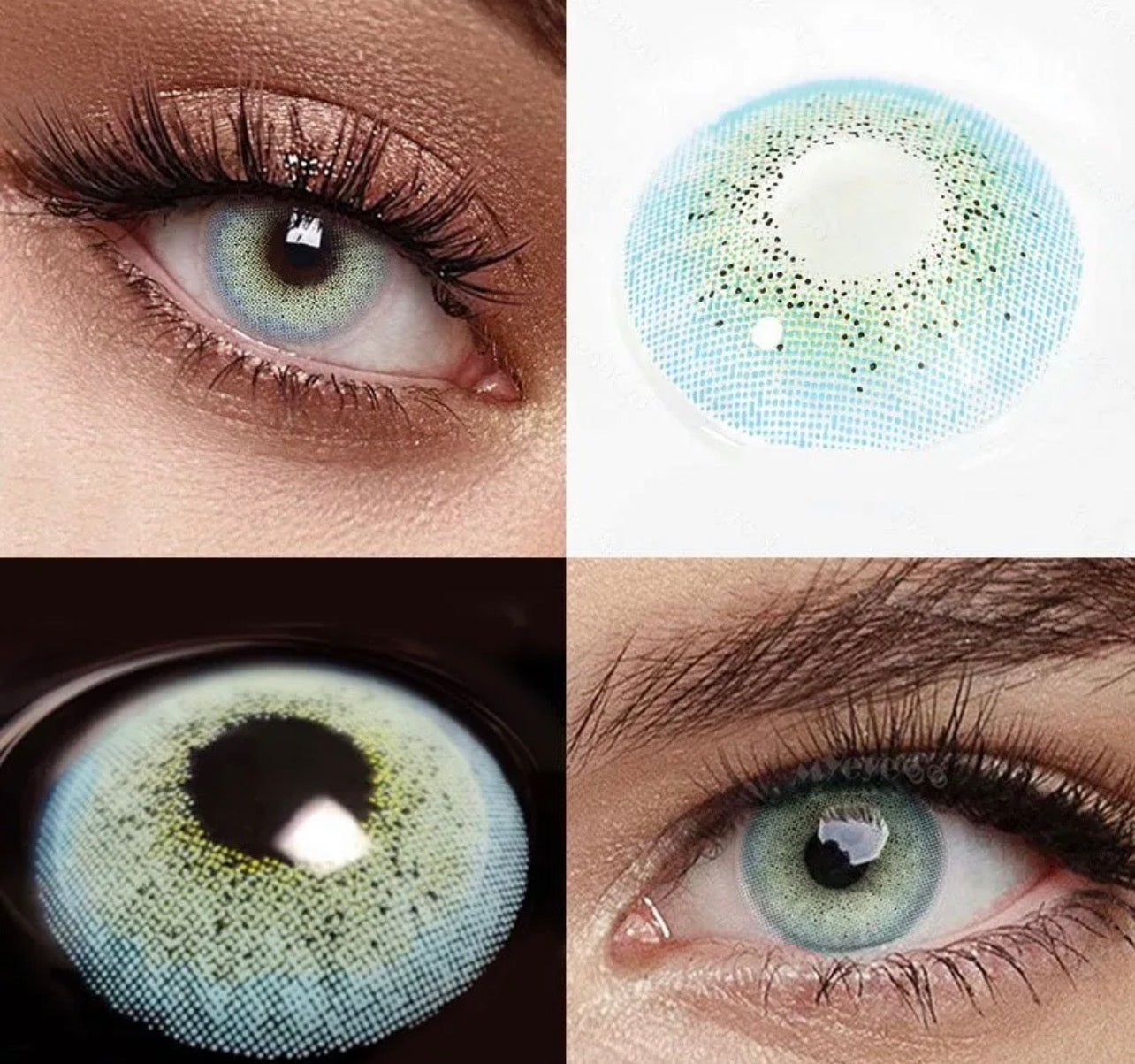 Unibling Ocean Blue Contact Lenses for Eyes (1 Pair) Unibling Ocean Blue Contact Lenses for Eyes (1 Pair)