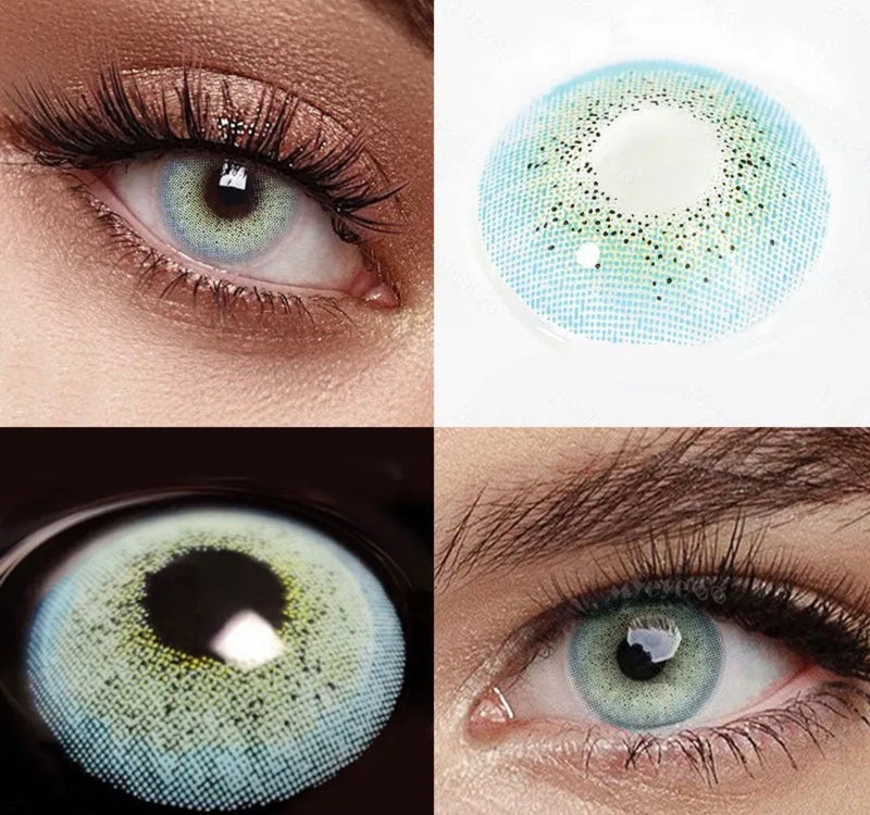 Unibling Ocean Blue Contact Lenses for Eyes (1 Pair) - TUZZUT Qatar Online Shopping