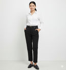 Black Split Straight Leg Suit Pants Women 68540 - TUZZUT Qatar Online Shopping