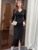 Women Korean Vintage Luxury Dance Party Dress S5087743 - TUZZUT Qatar Online Shopping