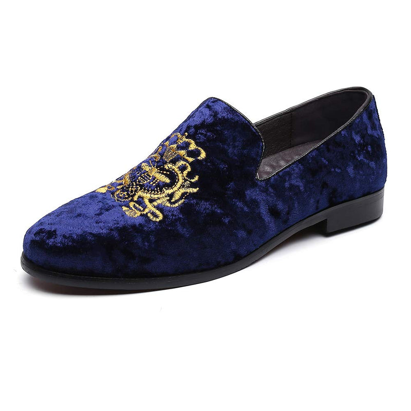 Men's Luxury Velvet Penny Loafers Shoes S1884100 - TUZZUT Qatar Online Shopping