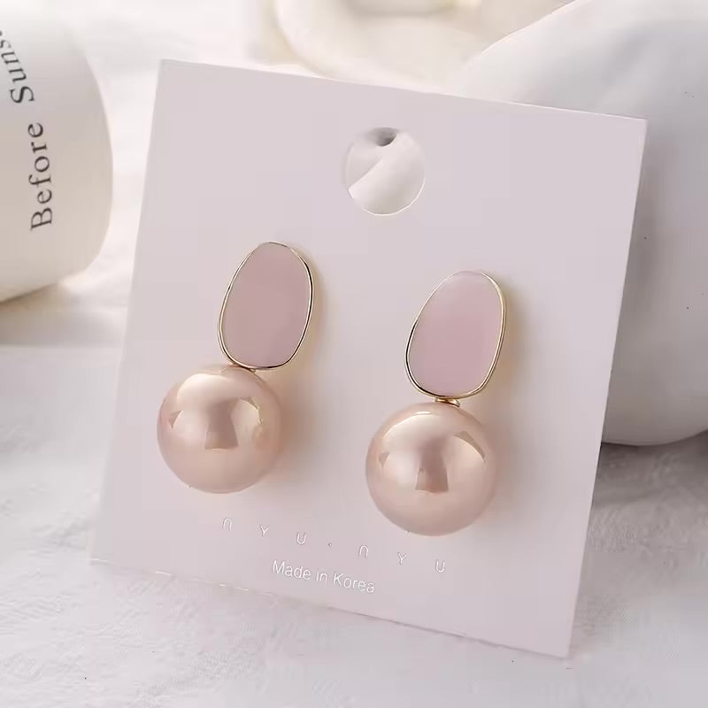 Big Trend Imitation Pearl Dangle Earrings 59790 - TUZZUT Qatar Online Shopping