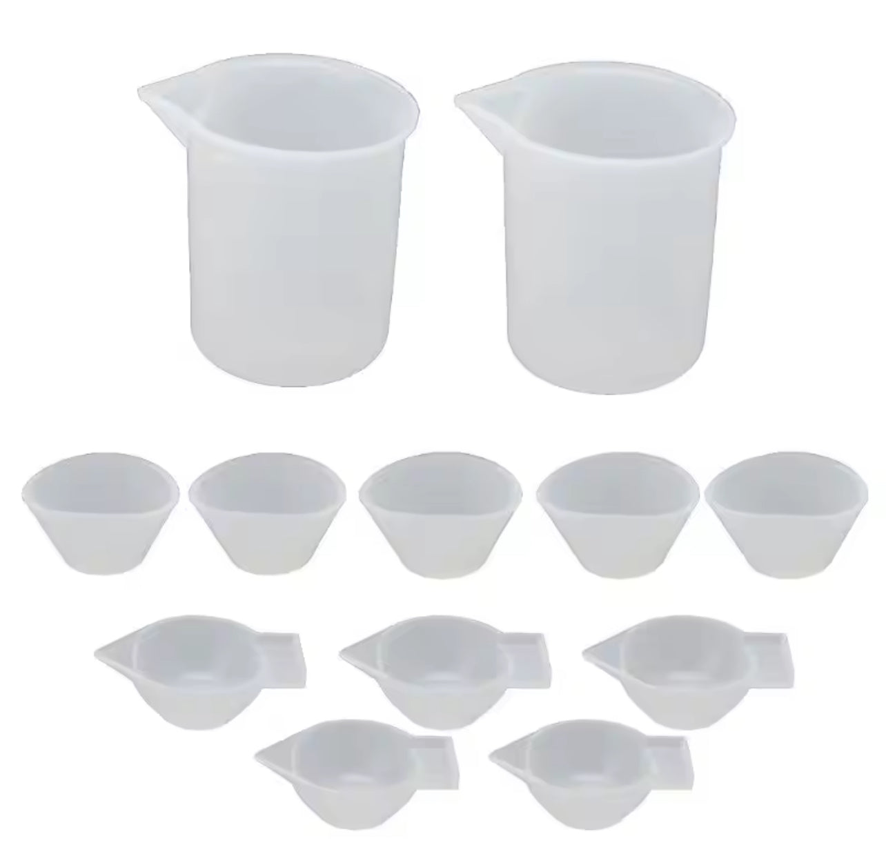 12Pcs Silicone Mixing Measuring Cups S3334269 12Pcs Silicone Mixing Measuring Cups S3334269