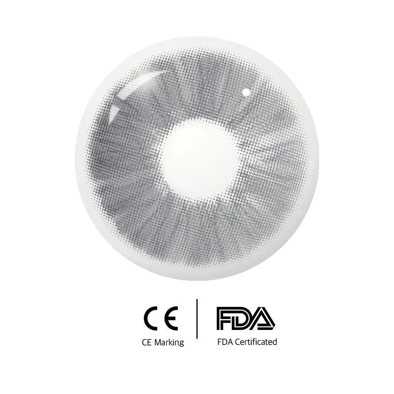 Unibling Meta Grey Contact Lenses for Eyes (1 Pair) Unibling Meta Grey Contact Lenses for Eyes (1 Pair)