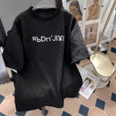 2 Pcs Women's Short Sleeve Letter/Number Shorts Set L 425598 - TUZZUT Qatar Online Shopping