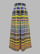 Stylish Selection Wide Leg Loose Checkerboard Printed Casual Pants Bottoms 114907 - TUZZUT Qatar Online Shopping