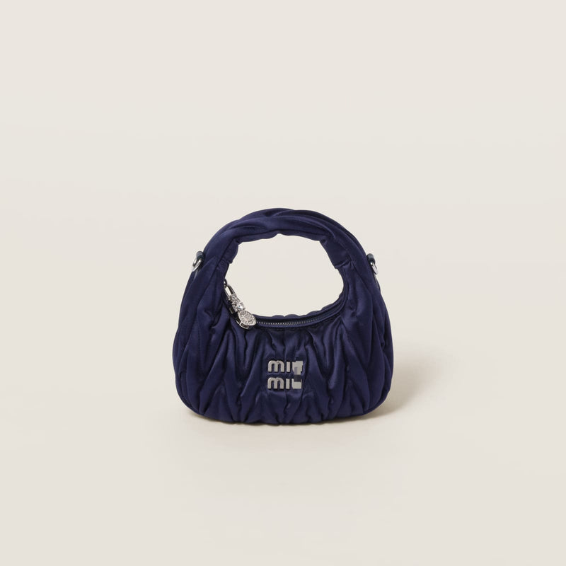 Hobo Bag Blue Matelasse Leather B2178 - TUZZUT Qatar Online Shopping