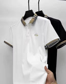 Men's Short Sleeve POLO Ice Silk Casual T-shirt B-314486 - TUZZUT Qatar Online Shopping