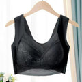Wireless Bras for Women Lace Semi-Sheer Seamless Padded Full Coverage Bras B8824 - TUZZUT Qatar Online Shopping