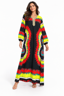 Women’s Vibrant Printed Cotton Jalabiya