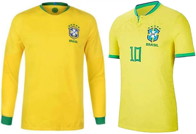 Neymar 10 Brazil Football Jersey with Shorts  S4809907 - TUZZUT Qatar Online Shopping