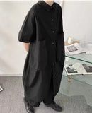 Men Women Couple Japan Korea Streetwear Vintage Loose Casual Dress S4959524 - TUZZUT Qatar Online Shopping