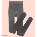 Women Thermal Fleece Dual Tone Tights Fake Translucent High Waist Winter  Leggings  27434 - TUZZUT Qatar Online Shopping