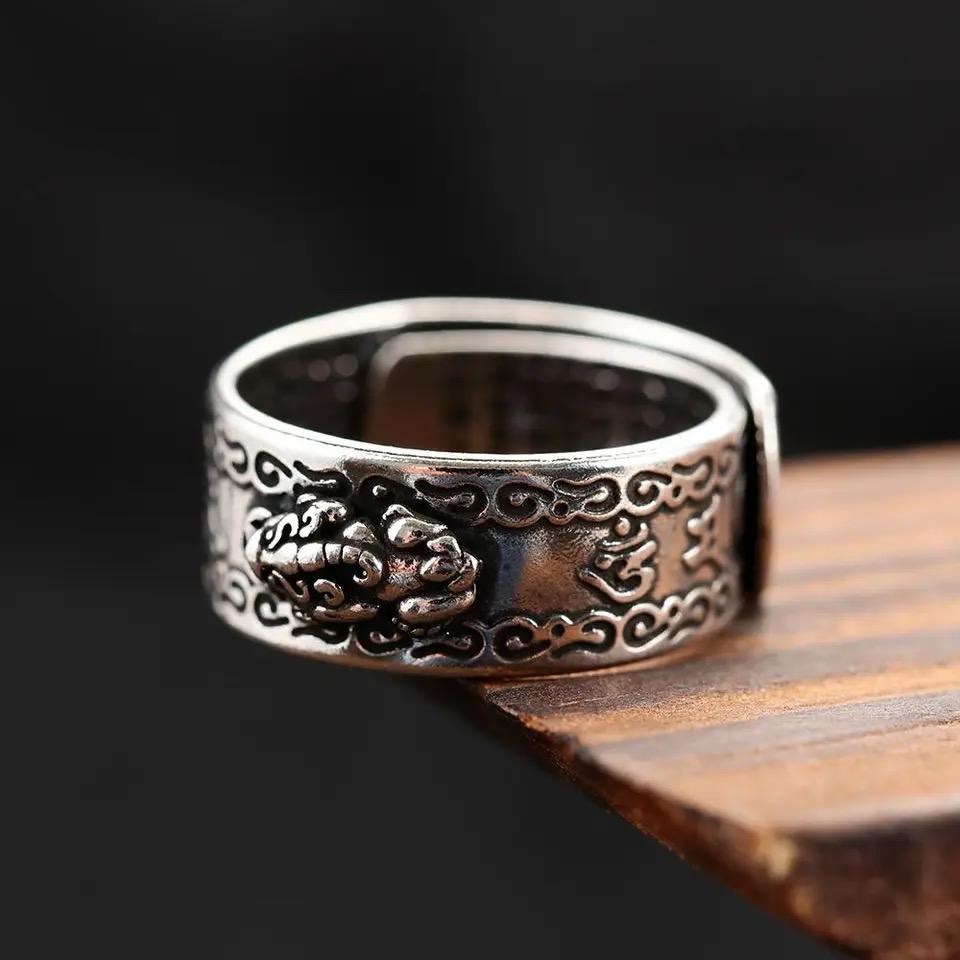 Feng Shui Pixiu Mani Mantra Protection Wealth Ring S4661547 Feng Shui Pixiu Mani Mantra Protection Wealth Ring S4661547