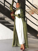 Women's Long Sleeve Solid Color Abaya M 325223 - TUZZUT Qatar Online Shopping