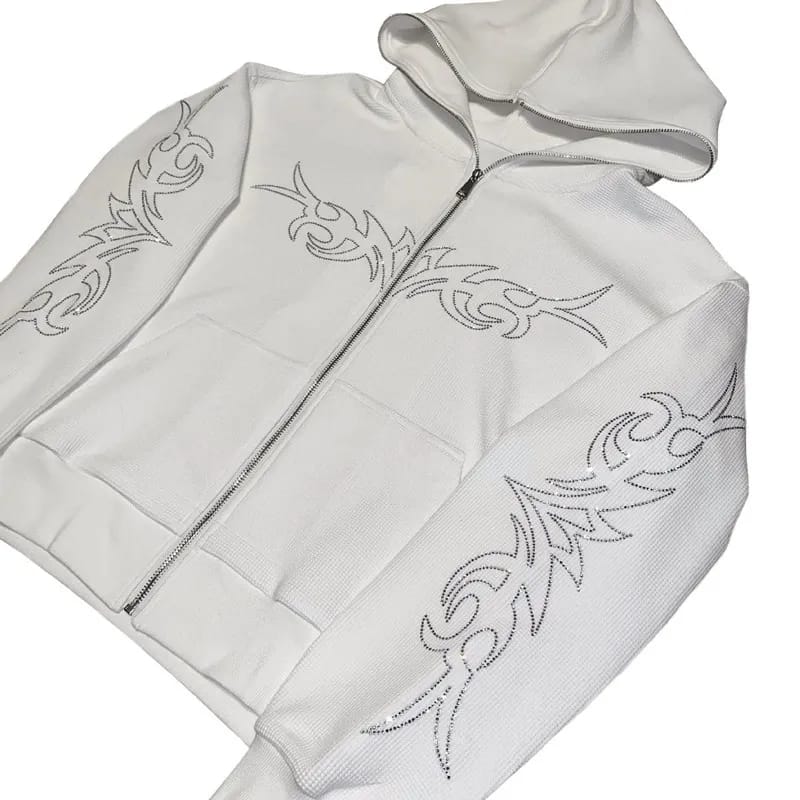 Hoodie New Harajuku Fashion Hoodie Round Neck Loose Letter Hot Diamond Full Zipper Sweater Hip Hop Punk Streetwear S4787235 Hoodie New Harajuku Fashion Hoodie Round Neck Loose Letter Hot Diamond Full Zipper Sweater Hip Hop Punk Streetwear S4787235