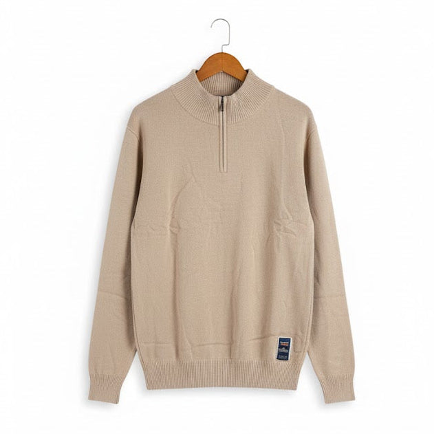 Men's Quarter-Zip Full Tshirt Sweater XL B-363390 - TUZZUT Qatar Online Shopping