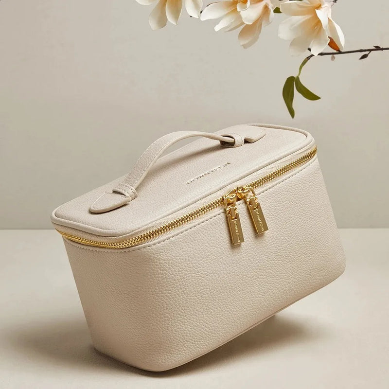 Leather Portable Makeup Travel Bag S5091154 - TUZZUT Qatar Online Shopping