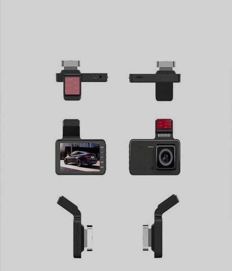 Vehicle Black Box DVD Dash Cam Recorder with Front and Rear Dual Lens On Cameras    B-292498 - TUZZUT Qatar Online Shopping