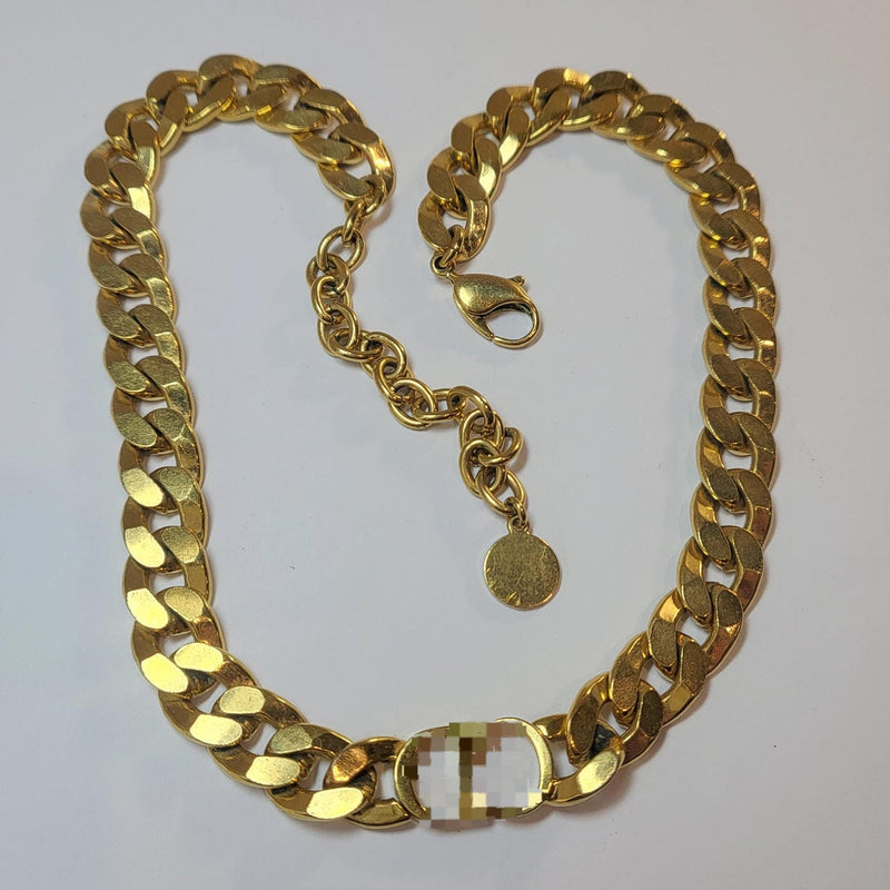 Necklace With Cuban Chain DN2009 - TUZZUT Qatar Online Shopping