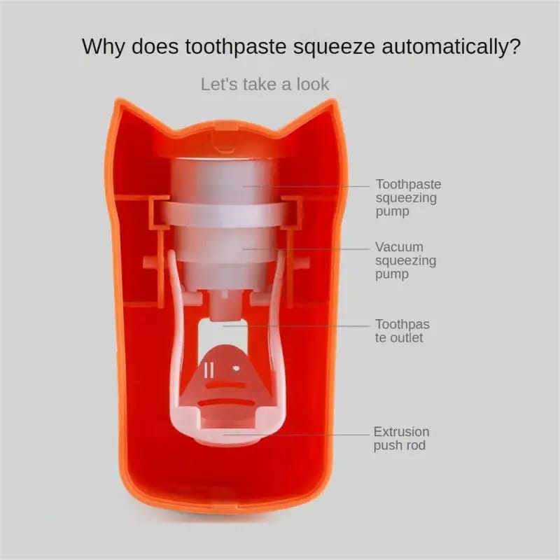 Automatic Toothpaste Squeezer for Kids Wall Mounted Press Dispenser
