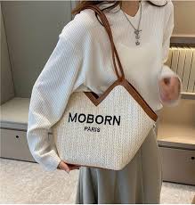 Grass Weave Casual Shoulder Bag MP8671 - TUZZUT Qatar Online Shopping