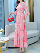 Women's Short Sleeve Tea Dresses M 408708 - TUZZUT Qatar Online Shopping