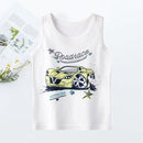 Little Boys Summer Cartoon Lightweight Sleeveless Tshirt 237015 - TUZZUT Qatar Online Shopping