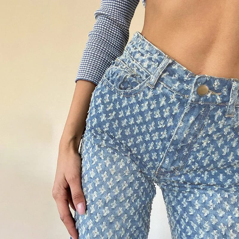 New Sexy Hot Girl Diamond Suede Design Jeans Slim High Waist Button Straight Pants Women's Urban Flare Slim Pants L S4867892