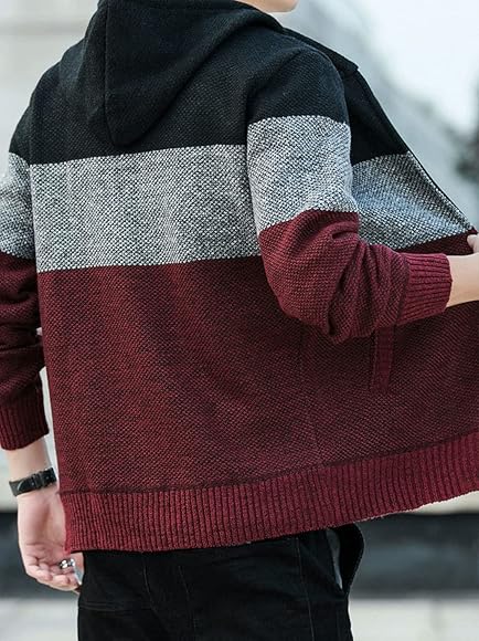 Men's Sweater Stripe Knitted Sweatshirt SW1229 Men's Sweater Stripe Knitted Sweatshirt SW1229