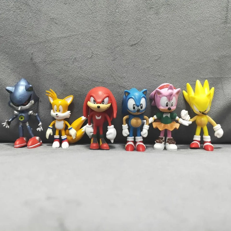 Sonic Figure Tails Amy Rose Action Figuras Movie Game Action Figurines Collectible Dolls Kids Hedgehog Toy S4611030 - Tuzzut.com Qatar Online Shopping