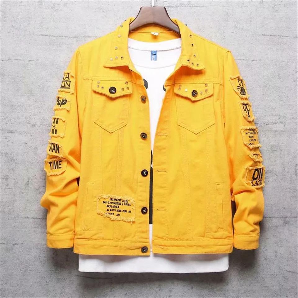 Jeans jacket men Coat Men's Korean-style Fashion Students Handsome S3708096 Jeans jacket men Coat Men's Korean-style Fashion Students Handsome S3708096