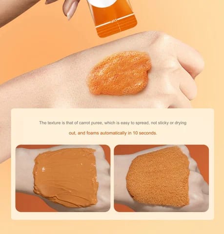 Carrot Foam Mask with Acid Complex Deep Bubble Cleaning Pore Cleansing , Blackhead removal, Exfoliation, Moisturizing (4gm x 12pcs Pack) Carrot Foam Mask with Acid Complex Deep Bubble Cleaning Pore Cleansing , Blackhead removal, Exfoliation, Moisturizing (4gm x 12pcs Pack)