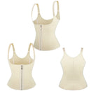 Waist Trainer Corset Front Zip And Hook Adjustable Straps 604 - TUZZUT Qatar Online Shopping