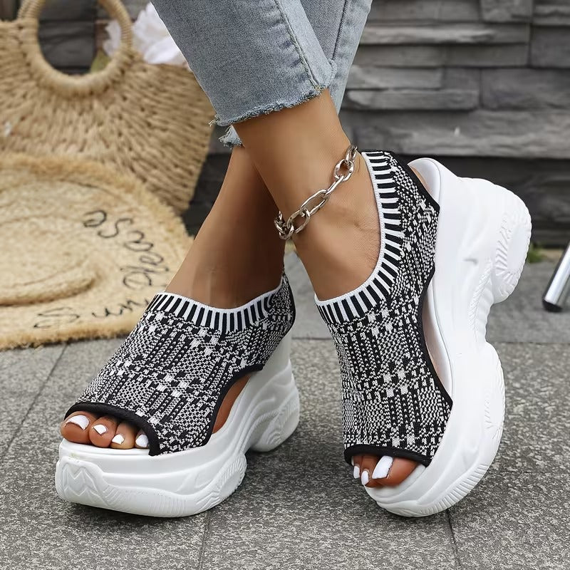 Women'S Thick-Soled Wedge Sandals WS40