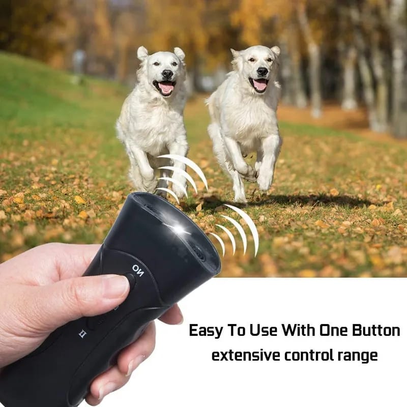3 in 1 Pet Dog Repeller Whistle Anti Barking Stop Bark Training Device Trainer LED Ultrasonic Anti Barking Without Battery S2565111