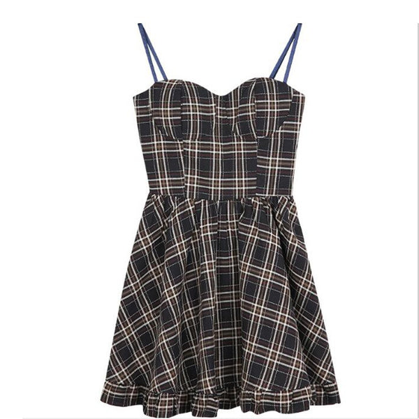 Womens New Korean Sleeveless Skirt High Waist Lolita Dress 566102 L Womens New Korean Sleeveless Skirt High Waist Lolita Dress 566102 L