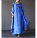 A-line Dress Women Splice Long Dress Q202 - TUZZUT Qatar Online Shopping