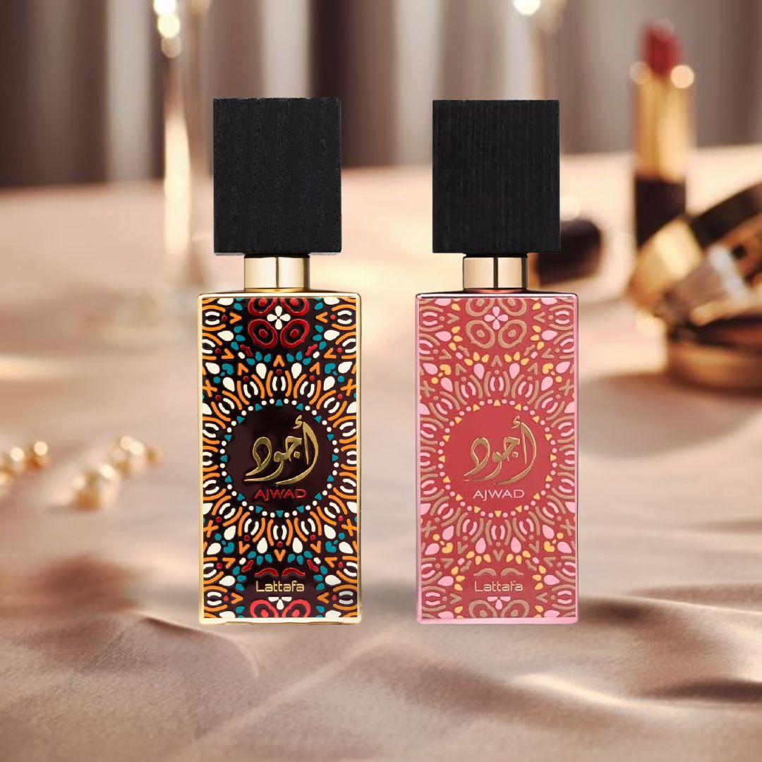 Ajwad & Ajwad Pink to Pink EDP Sprays 60ML by Lattafa | Perfumes for All Seasons: Timeless, Versatile Elegance. (AMAZING BUNDLE) Ajwad & Ajwad Pink to Pink EDP Sprays 60ML by Lattafa | Perfumes for All Seasons: Timeless, Versatile Elegance. (AMAZING BUNDLE)