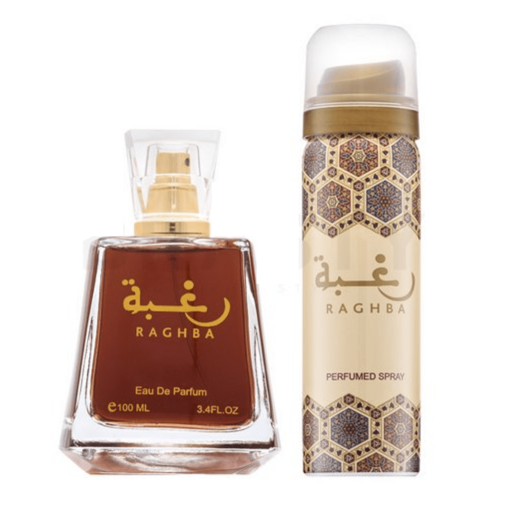 Raghba Unisex Perfume EDP - 100ML (3.4oz) W Deo By Lattafa Raghba Unisex Perfume EDP - 100ML (3.4oz) W Deo By Lattafa