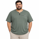 Men’s Olive Green Short-Sleeve  T-Shirt 120867– 4XL