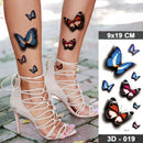 3D Body Art Temporary Waterproof Tattoo Sticker Small Bug Butterfly Flowers - Tuzzut.com Qatar Online Shopping