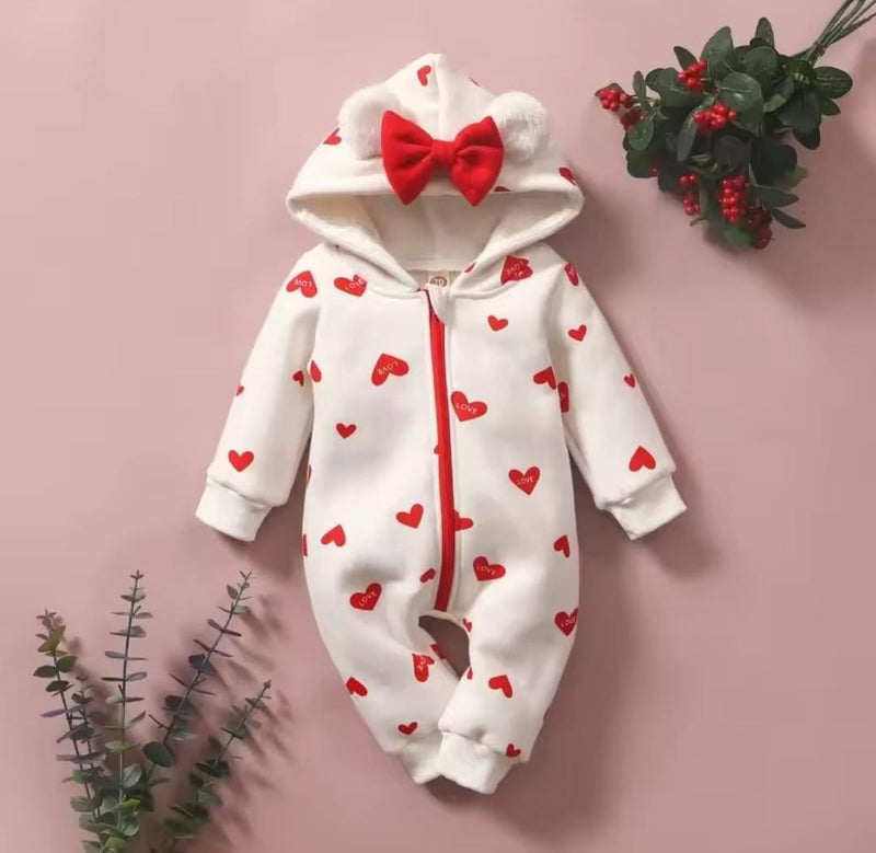 Baby Unisex Hooded Rompers Warm Thicken Jumpsuits    S5119326 - TUZZUT Qatar Online Shopping
