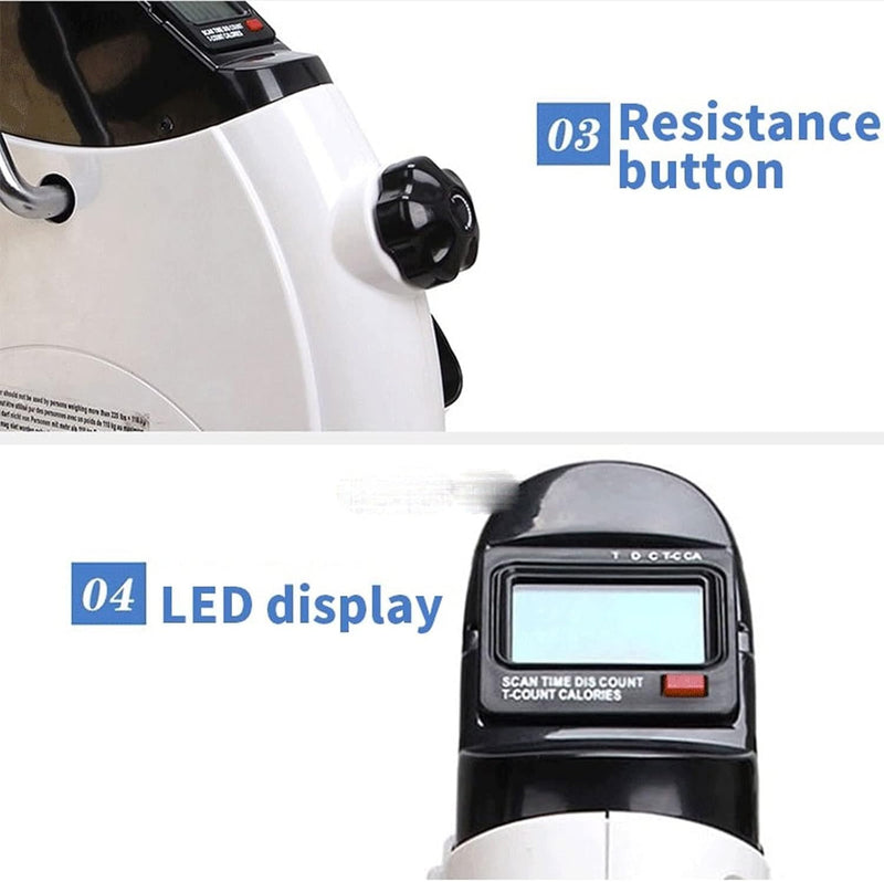 Home Mini-oefenfiets Lcd Display Arm & Leg Pedals Trainer Rehabilitatie Machine - TUZZUT Qatar Online Shopping