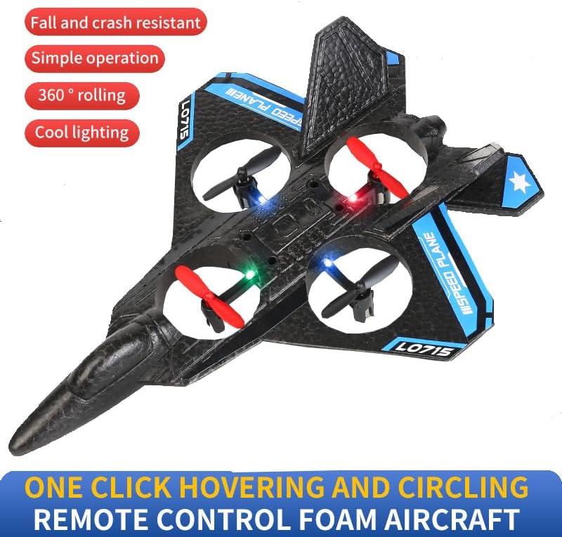 Fighter AirCraft Toy Hoverig Circling with Remote Control - L0715 - TUZZUT Qatar Online Shopping