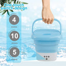 Mini Folding Washing Machine For Clothes With Bucket Washing - TUZZUT Qatar Online Shopping